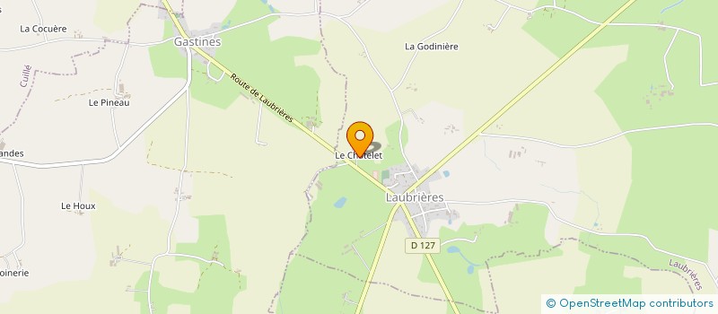 localisation de l'entreprise GFA REB INVEST  LAUBRIERES