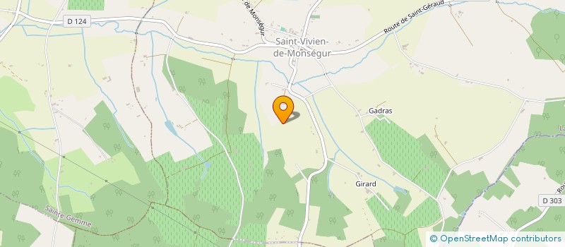 localisation de l'entreprise GFA REGAUD  LE PUY