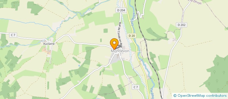 localisation de l'entreprise GFA RENARD  MONTLEVON