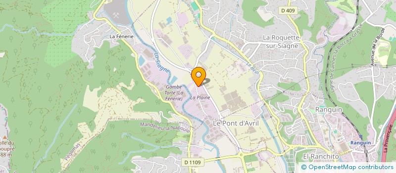 localisation de l'entreprise GFA RENE à LA ROQUETTE-SUR-SIAGNE