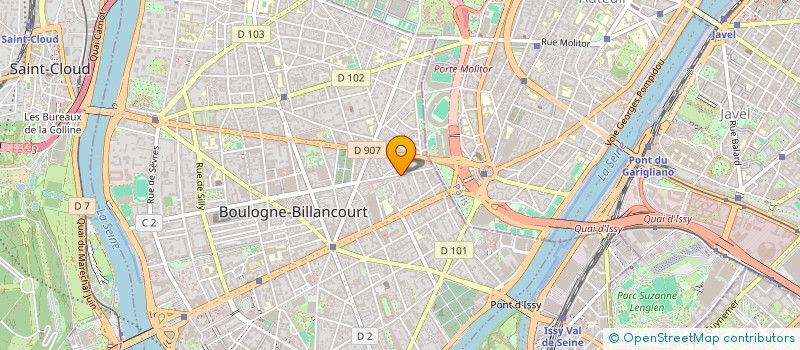 localisation de l'entreprise GFA REVEILLON à BOULOGNE-BILLANCOURT