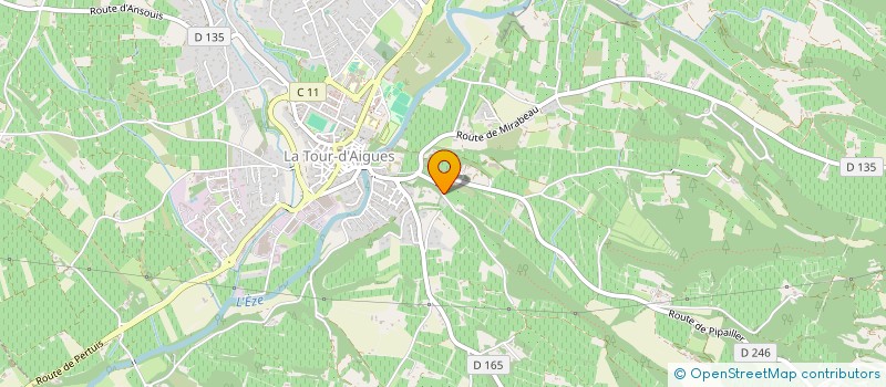 localisation de l'entreprise GFA RITIER  LA TOUR D AIGUES