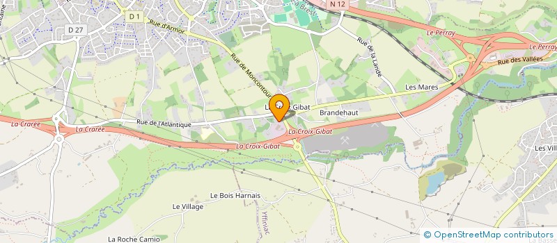 localisation de l'entreprise GFA ROBERT  TREGUEUX