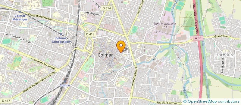 localisation de l'entreprise GFA ROBERT KARCHER  COLMAR