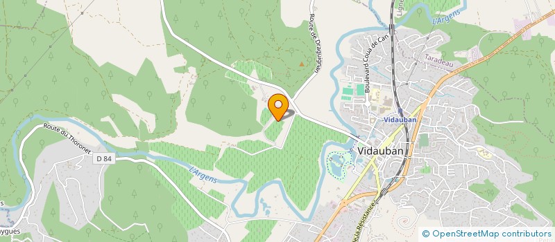 localisation de l'entreprise GFA ROBERT MAUREL  VIDAUBAN