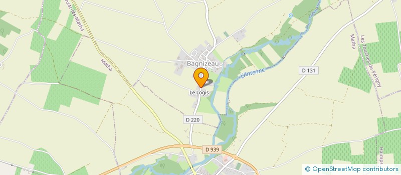 localisation de l'entreprise GFA ROBIER  SONNAC