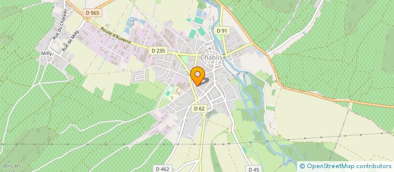 localisation de l'entreprise GFA ROBIN BRUNET  CHABLIS