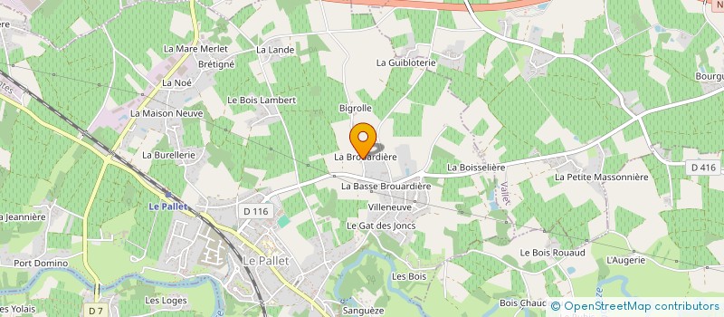 localisation de l'entreprise GFA ROGER BOURDIN à LE PALLET