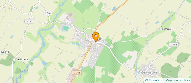 localisation de l'entreprise GFA ROLLAND CHAUVIGNE  MONTILLIERS