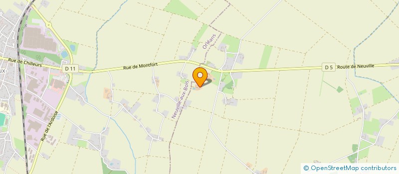 localisation de l'entreprise GFA RONVILLE à CHILLEURS-AUX-BOIS