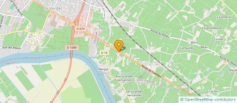 localisation de l'entreprise GFA ROSKAM  SAINT-EMILION