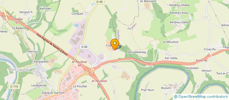 localisation de l'entreprise GFA ROSSIGNOL  CHATEAULIN