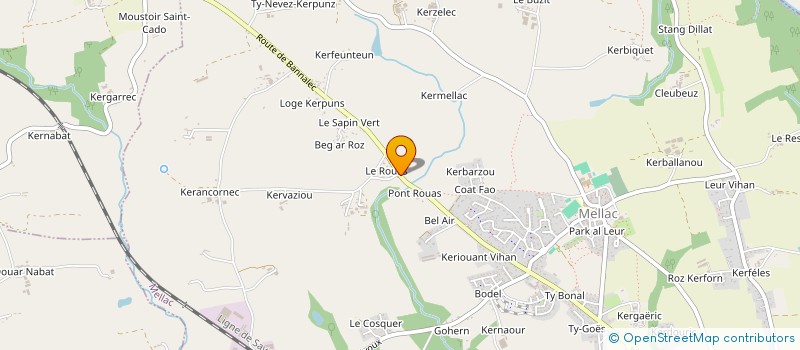 localisation de l'entreprise GFA ROUAS  MELLAC