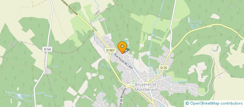 localisation de l'entreprise GFA ROUET à BRUYERES-ET-MONTBERAULT