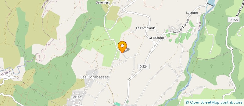 localisation de l'entreprise GFA ROUMANES  LUSSAS