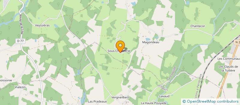 localisation de l'entreprise GFA ROUSSARIE PIERRE ET CECILIA  LA COQUILLE