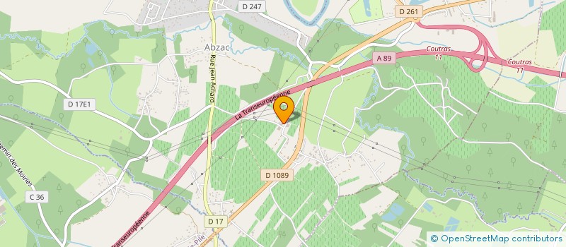 localisation de l'entreprise GFA ROUSSEAU à ABZAC
