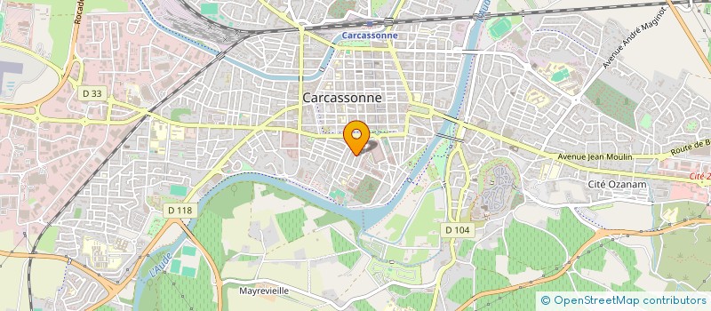 localisation de l'entreprise GFA ROUSSEU à CARCASSONNE