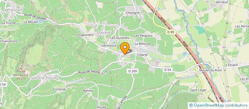 localisation de l'entreprise GFA ROYET à DAVAYE