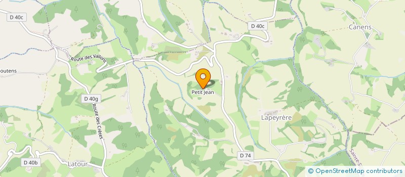 localisation de l'entreprise GFA RUQUET  LAPEYRERE