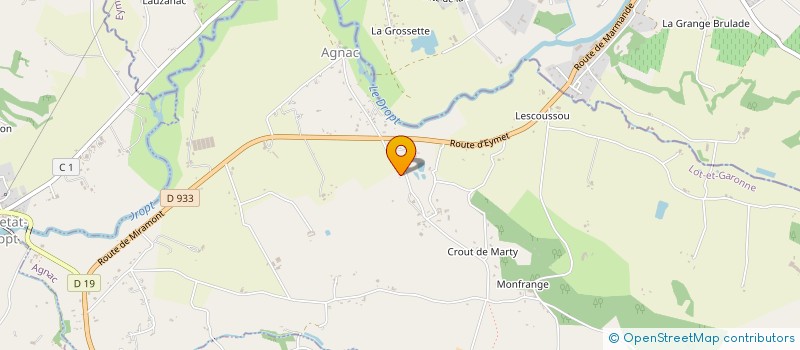 localisation de l'entreprise GFA S.U BOISSERIE  AGNAC