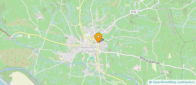 localisation de l'entreprise GFA SABON FAVIER  CHATEAUNEUF-DU-PAPE