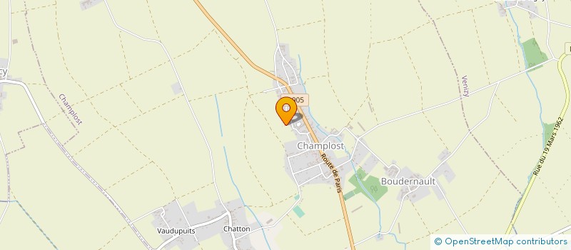 localisation de l'entreprise GFA SAINT FIACRE  VENIZY