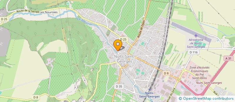 localisation de l'entreprise GFA SAINT MARTIN à NUITS-SAINT-GEORGES