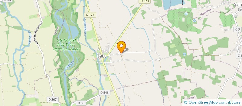 localisation de l'entreprise GFA SAINT MARTIN FRERES  JU-BELLOC