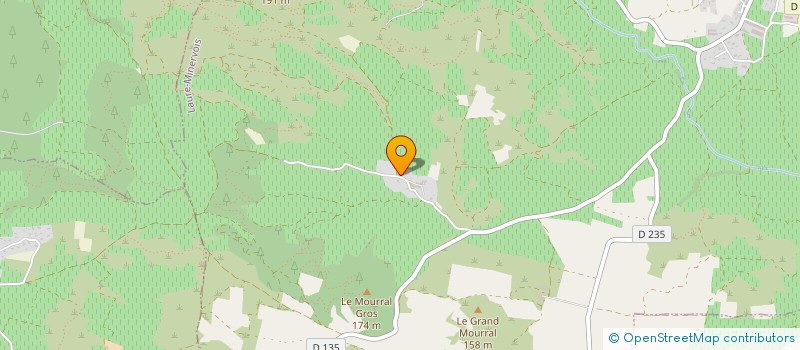 localisation de l'entreprise GFA SAINT MARTIN GIBALAUX  LAURE-MINERVOIS