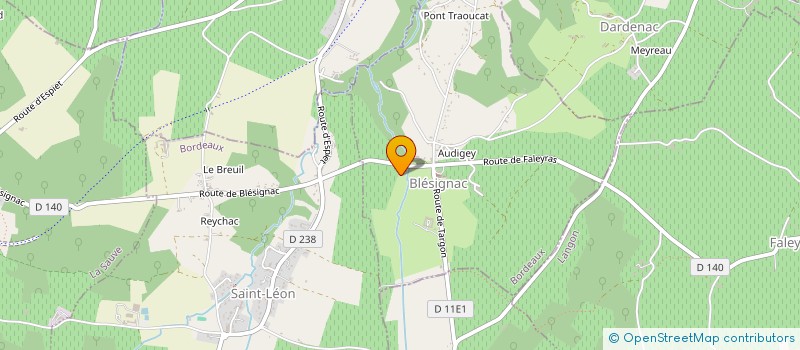 localisation de l'entreprise GFA SAINT ROCH  BLESIGNAC