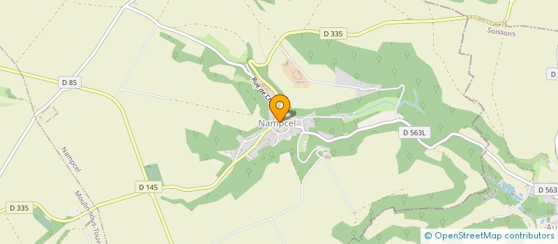 localisation de l'entreprise GFA SAINTE CHRISTINNE  NAMPCEL