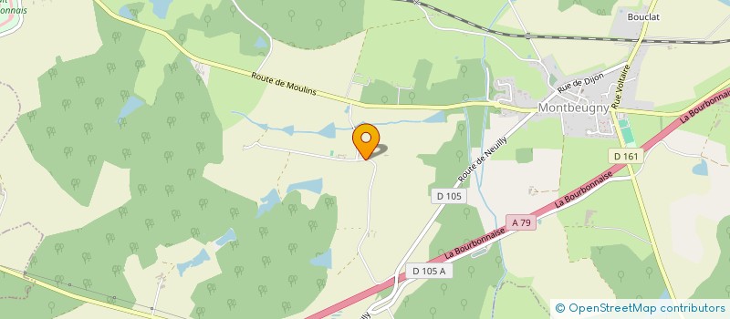 localisation de l'entreprise GFA SALEINE  MONTBEUGNY