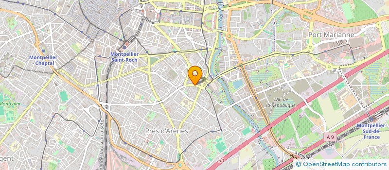 localisation de l'entreprise GFA SANSON IX à MONTPELLIER