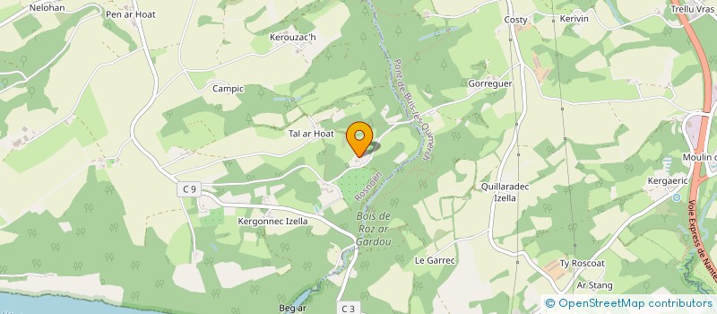 localisation de l'entreprise GFA SANTHEY  SAINT-SEGAL