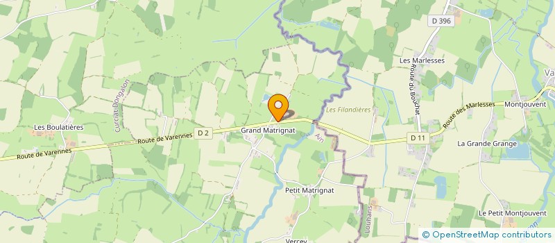 localisation de l'entreprise GFA SARCEY  SAINT-NIZIER-LE-BOUCHOUX