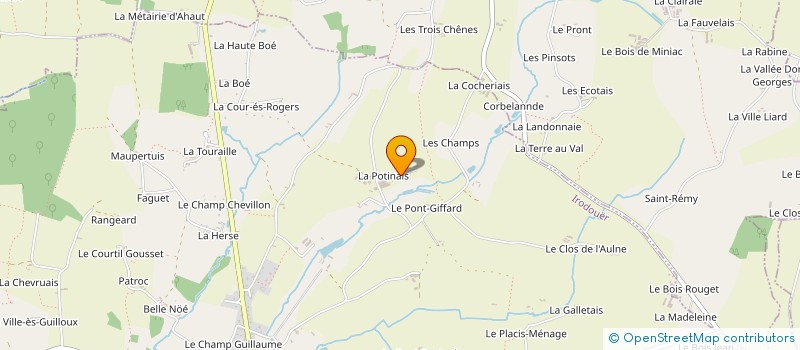 localisation de l'entreprise GFA SAULNIER  IRODOUER