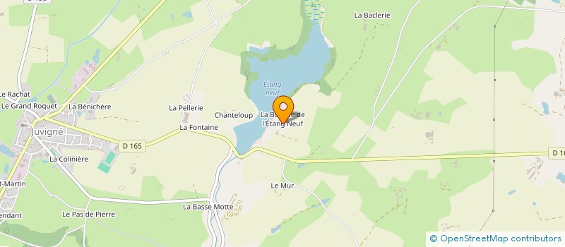 localisation de l'entreprise GFA SCMA DES THUYAS  JUVIGNE