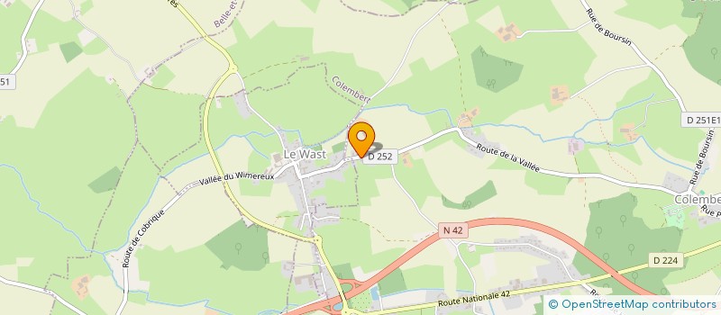 localisation de l'entreprise GFA SENESCHAL  COLEMBERT