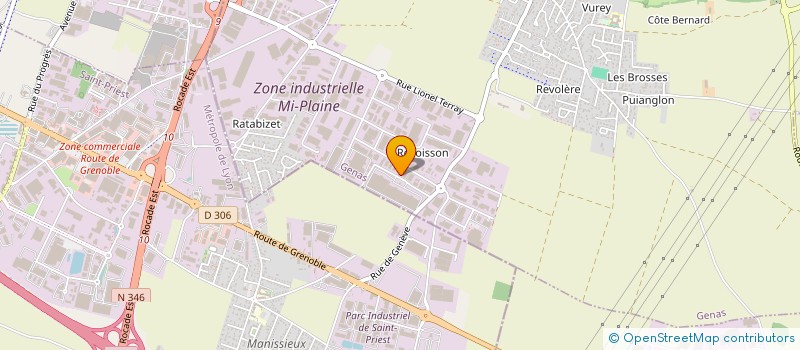 localisation de l'entreprise GFA SERVICES  GENAS