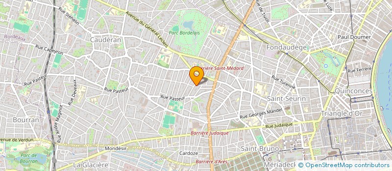 localisation de l'entreprise GFA SERVICES à BORDEAUX