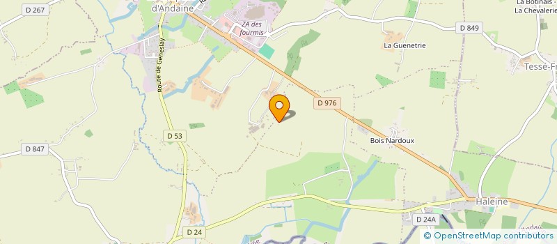 localisation de l'entreprise GFA SIDLER à RIVES D'ANDAINE