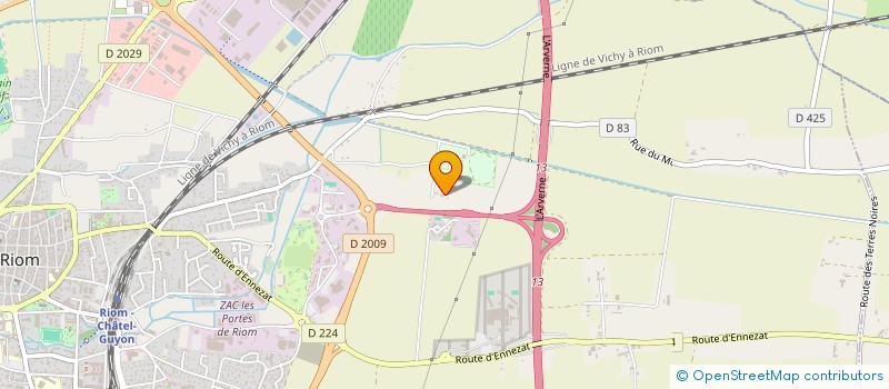 localisation de l'entreprise GFA SITE EQUESTRE LA VENDEE  RIOM