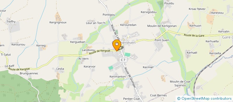 localisation de l'entreprise GFA SKOAZ OUZH SKOAZ  QUEMENEVEN