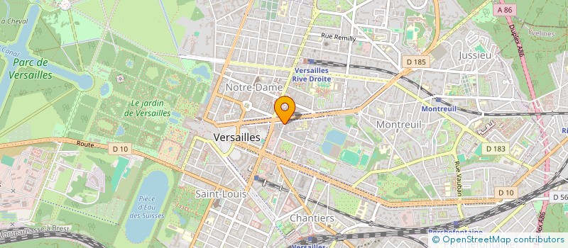 localisation de l'entreprise GFA SOGEC GROUPMT FONCIER AGRI SOC GESTION DE LA CARRIERE à VERSAILLES