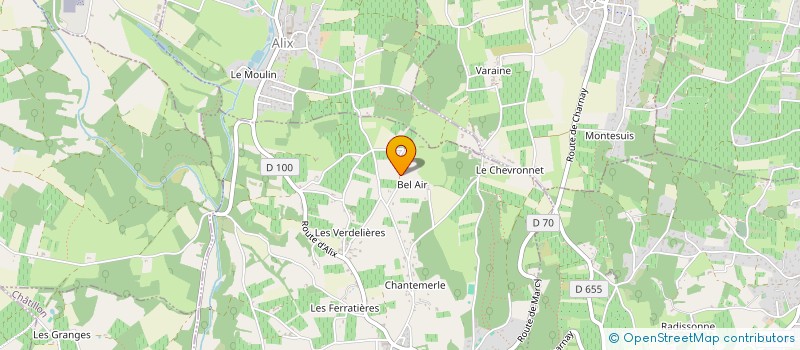 localisation de l'entreprise GFA SOLIDAIRE TEXIER  CHARNAY