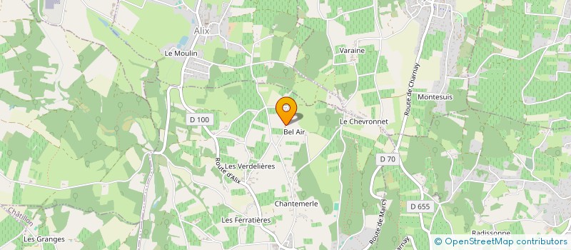 localisation de l'entreprise GFA SOLIDAIRE VERWAERDE  CHARNAY