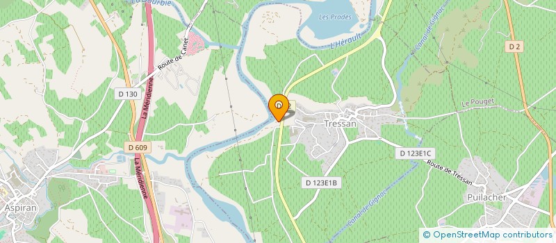 localisation de l'entreprise GFA SOULAS  POUZOLS