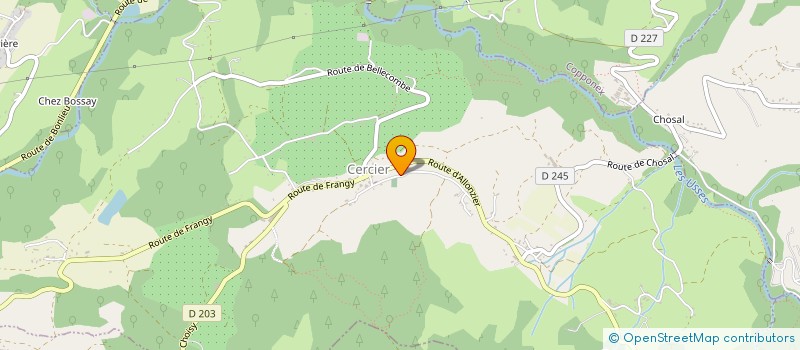 localisation de l'entreprise GFA SOUS CERCIER  CERCIER