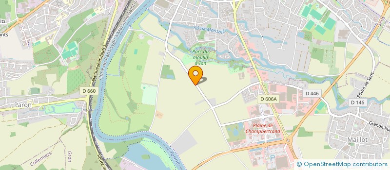 localisation de l'entreprise GFA ST BLANDIN à SENS